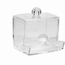 Cotton Swabs Storage Box 3.5x3x3.5 inches