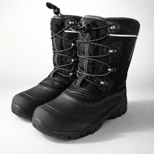 Kamik brand- Black Winter Snow Boots - kids size 3