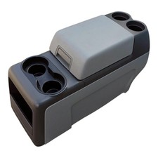 2004-2008 Ford F150 Front Floor Console Arm Rest Storage Gray Grey Oem 04-08 2004-2008 Ford F150 Front Floor Console Arm Rest Storage Gray Grey Oem 04-08