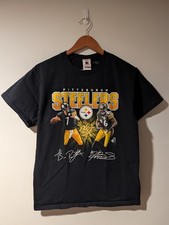 Vintage Y2K Pittsburgh Steelers NFL Football Hines Ward Roethlisberger T-Shirt