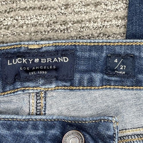 Lucky Brand Size 4/27 Girls Jeans Ankle Youth Mid Rise Denim - Picture 11 of 12
