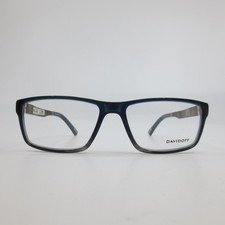 Davidoff Eyeglasses Teal Rectangular Wood Temple Frames Mod 92016-6773 56-16-140