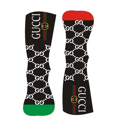 Custom Design Beautiful GG Style Socks S to 3xl size white Socks Unisex