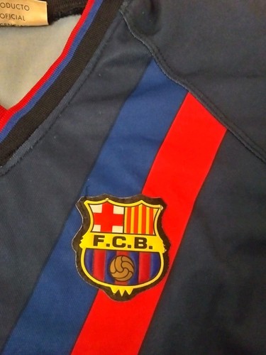 Patrick Kluivert FC Barcelona Barca Vintage Roger's Youth Soccer Jersey Size 14 - Picture 2 of 9