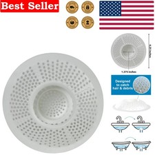 Simple Installation Drain Protector - White Hairstopper for Bathtubs  Showers