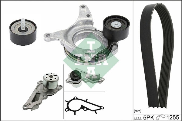 Wasserpumpe + Keilrippenriemensatz Schaeffler INA 529 0544 30 FüR Mercedes W247-image