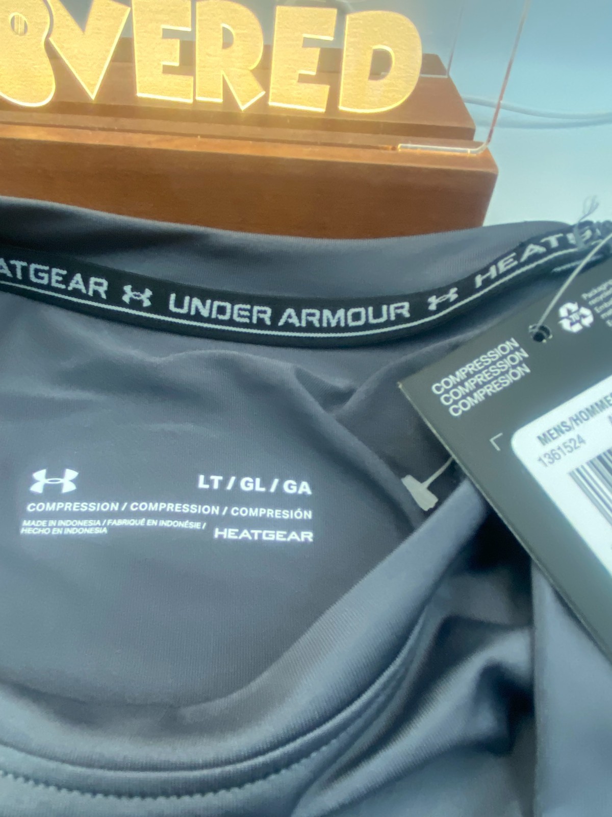 Under Armour HeatGear Long Sleeve Compression Fit Mens Shirt SIZE LG thumbnail 3