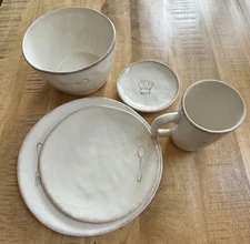 Ceramic Dinner , Salad, Bread And Butter Plate, Mug And cereal Bowl New w/o tags