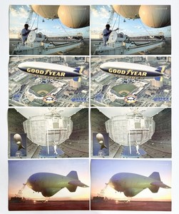 Lot Of 6 Vtg Lockheed Martin & Lighter Than Air Prints 10x16” Poster Art, Blimps