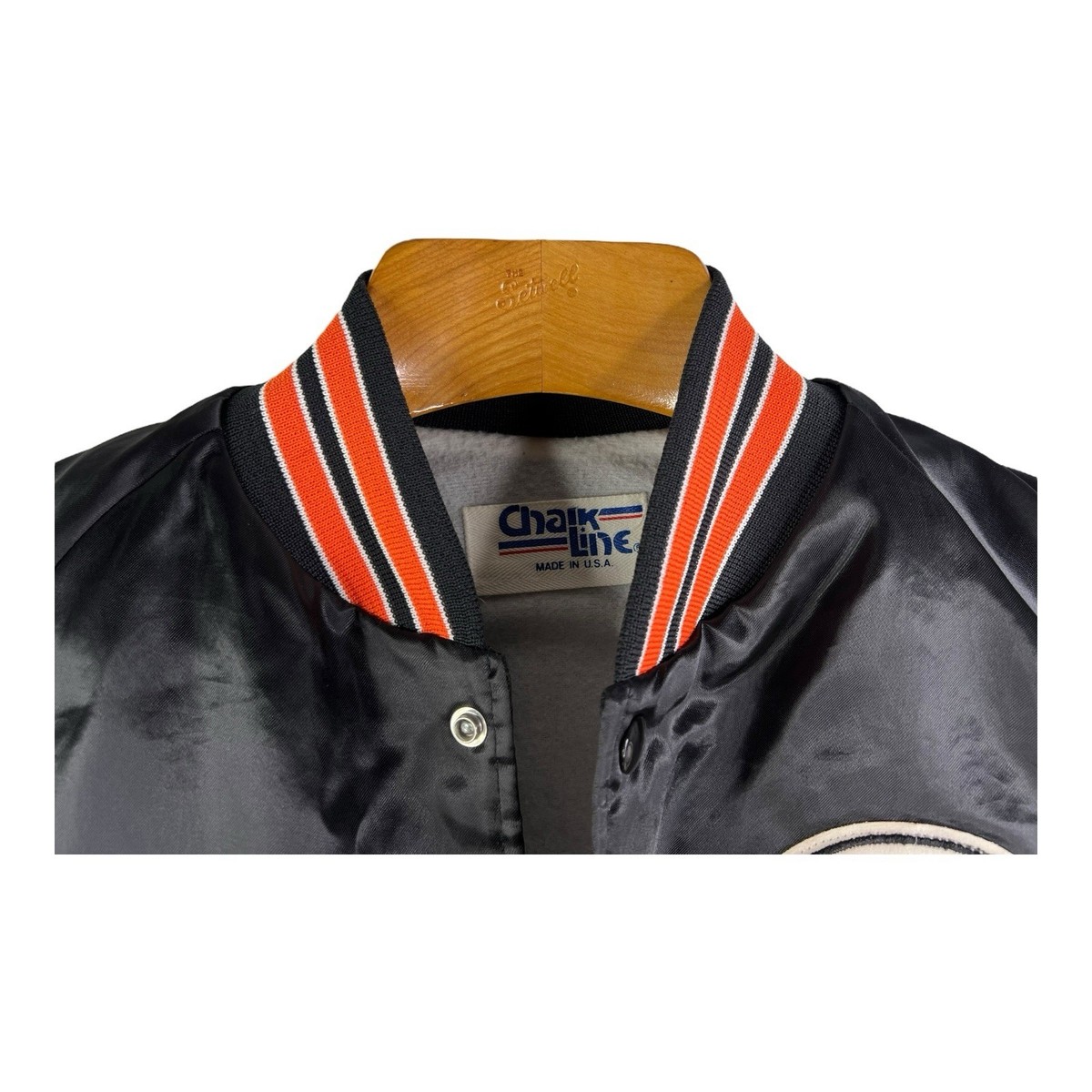 VTG 80s-90s San Francisco Giants Chalk Line Nylon Satin Bomber