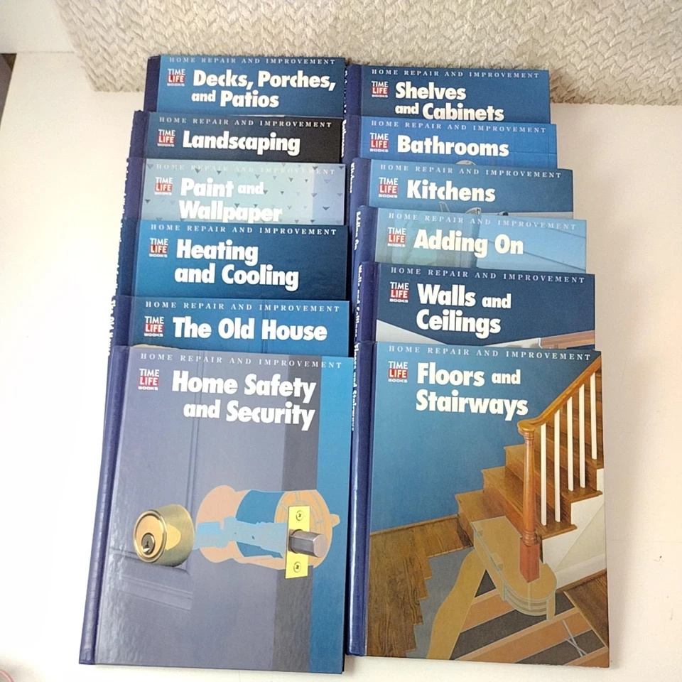 Vintage Time Life Home Repair & Improvement 12 Book Set 1994 Hardcover DIY Guide - Image 2 of 4