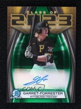 2023 Bowman Draft Class of Green Refractor 72/99 Garret Forrester Auto 0a8d