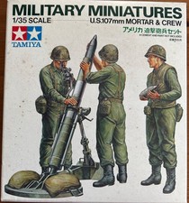 Tamiya 1/35 US 107mm Mortar & Crew 35119 plastic model kit