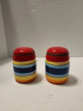 Vintage A DaySpring Exclusive Just Stripes Collection  Salt and Pepper Shakers