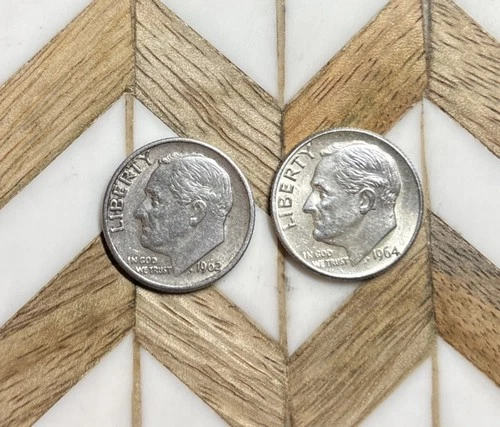 [Lot of 2] Roosevelt  Dimes 90 % Silver EXACT Coins 🪙