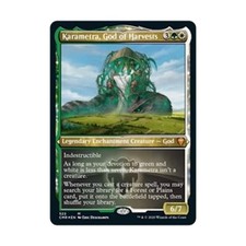 WotC MtG Commander Legends Karametra, God of Harvests (Foil Etched) (MR) NM