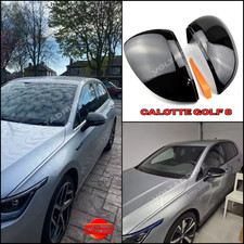 SPECCHIETTI CALOTTE RETROVISORI NERO LUCIDO Golf MK8 GTI GTD...