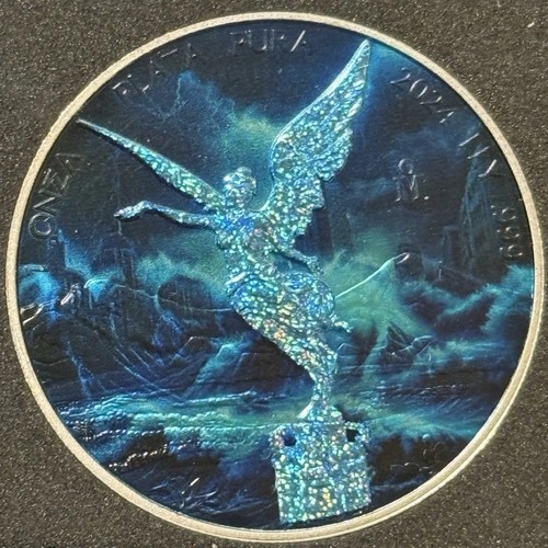 (4) 2024 1 Oz .999 Silver Mexico Libertad: Forces of Nature Earth Air Fire Water - Picture 7 of 9