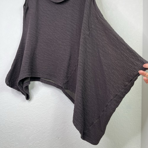 Top Túnica Asimétrica Bryn Walker Marrón Lagenlook Talla M Hecho en EE. UU. Otoño, Invierno - Imagen 6 de 10