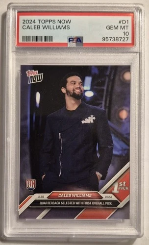 2024 Topps Now - Caleb Williams #D-1  (RC) PSA 10