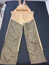 Vintage Carhartt 1989 100 Year Hunting Bibs Overalls 34x30 34x29