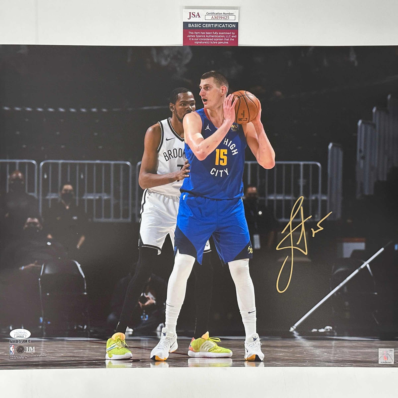 Nikola Jokic Autographed Signed Denver Nuggets / 16x20 Basketball Photo JSA COA #3 