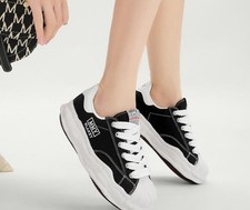 Man Anniay-lin/MMY Shell toe board thick soled canvas single shoes