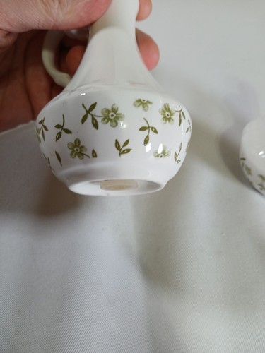 J&G MEAKIN FORGET ME NOT SALT AND PEPPER SHAKERS, ENGLAND, ENGLISH IRONSTONE - Picture 12 of 17