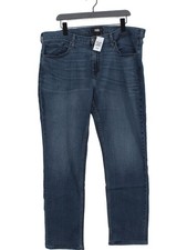 Paige Women's Jeans W 38 in Blue Rayon with Cotton, Polyester, Spandex Straight