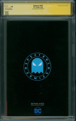 Batman 423 CGC SS 9.8 Todd McFarlane Spectral Special Ed A Variant - Picture 2 of 2