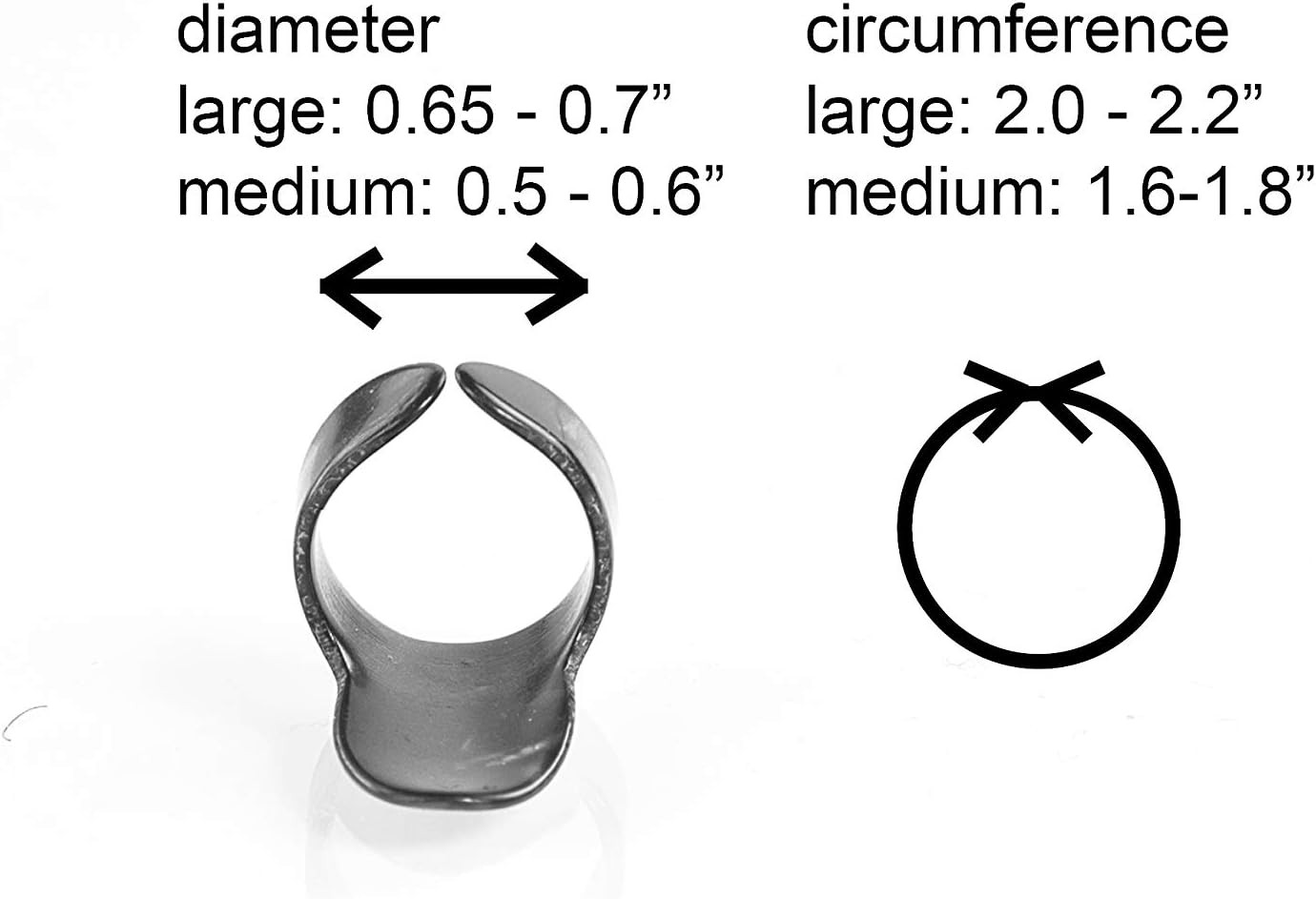 Thumb and Finger Picks - Large Black - Best for Fingerstyle Guitar, Banjo or Uku