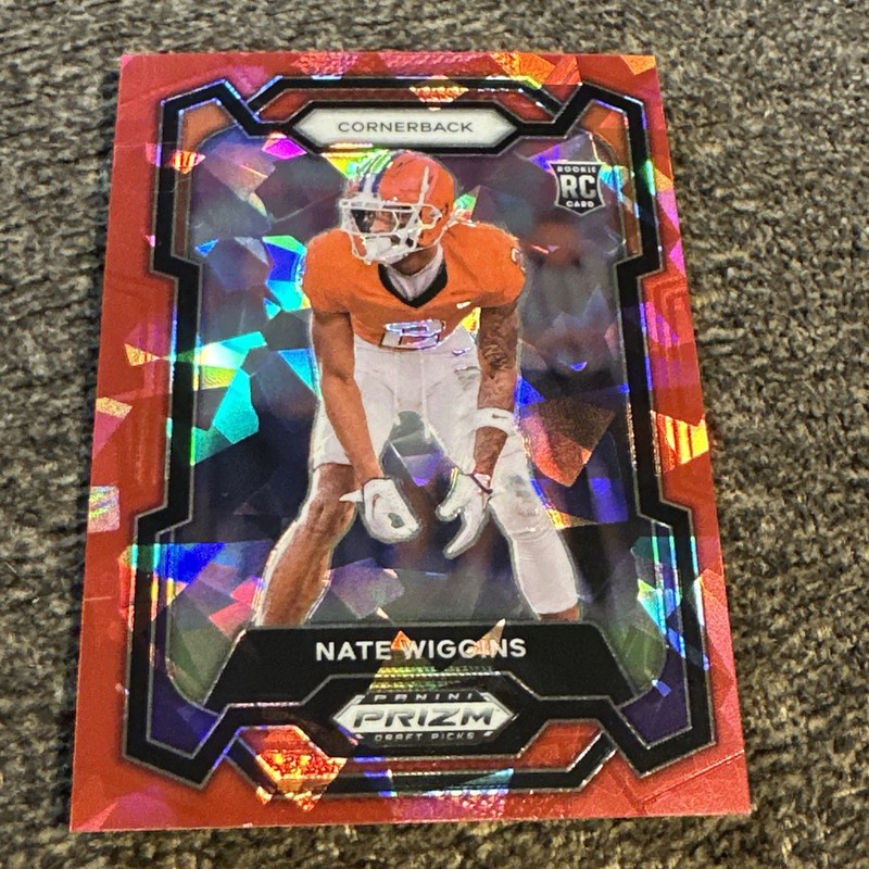 2024 Panini Prizm Draft Picks - Red Ice Prizm #115 Nate Wiggins (RC)