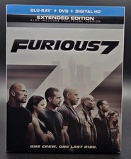 THE FAST & THE FURIOUS 7 BLU-RAY +DVD + DIGITAL HD VIN DIESEL, THE ROCK New 