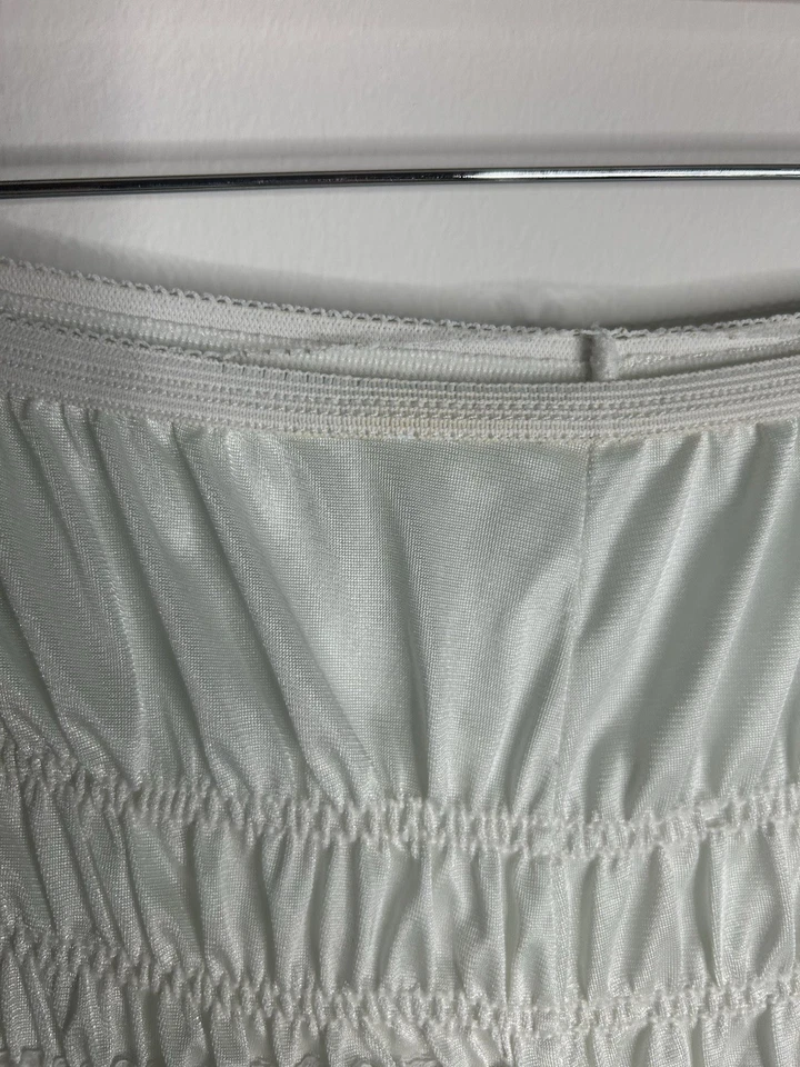 Pantalones de mujer vintage años 70’s encaje blanco acanalado bloomer legging lencería íntima Foto 3 de 4