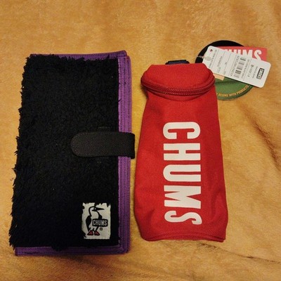 Chums Multifunctional Card Case Black/Purple And Pencil Red Rare Outdoor Model L