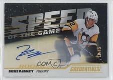 2024-25 Upper Deck Credentials Gold Achievement 10/15 Rutger McGroarty Auto mq5