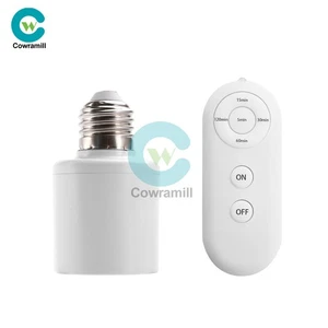 AC110-240V Ampoule de contrôleur de commutateur de convertisseur de délai intelligent E27 Porte-lampe
