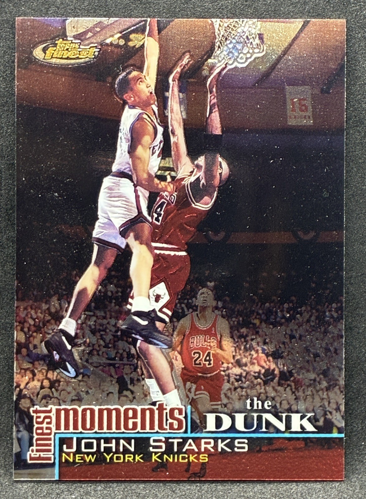 2000-01 Topps Finest Finest Moments #FM-JS John Starks New York Knicks