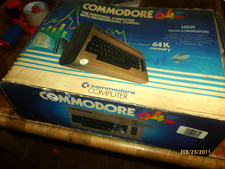 Working Vintage Commodore 64 Personal Computer With Power Supply