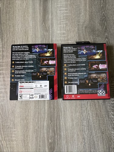 Streets of Rage 4 Classic Edition Nintendo Switch Limited Run Tested! Nice Shape - Picture 3 of 10