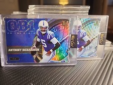 🔥2 ANTHONY RICHARDSON  Wild Card QB1 On The Clock  1/1 STEAMBOAT WILLIE🔥