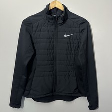 Nike Women's Therma-FIT Essential Filled Running Jacket Size Small Black Puffer