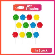 Paw Print Lollipops - Puppy Print Candy Suckers - 12 Individually Wrapped Puppy
