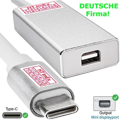 USB-Typ-C-Adapter auf Mini-DisplayPort, USB-C-auf-Mini-DP-Adapterkabel anschluss