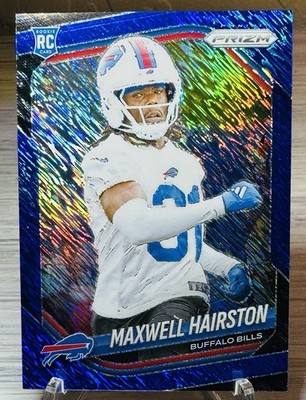 2025 Prizm Maxwell Hairston #360 RC - Blue Shimmer /35 - Buffalo Bills