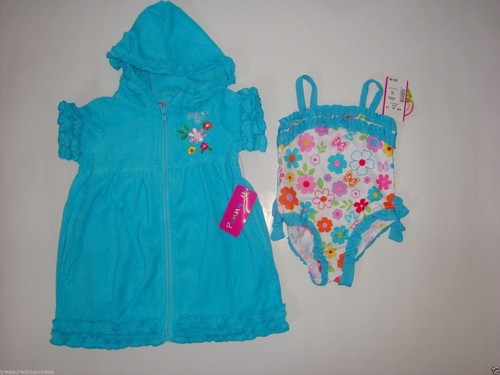 2 Piece Penny M. One Piece Swimsuit & Coverup Set ~ Pick Your Size & Color - Picture 5 of 20