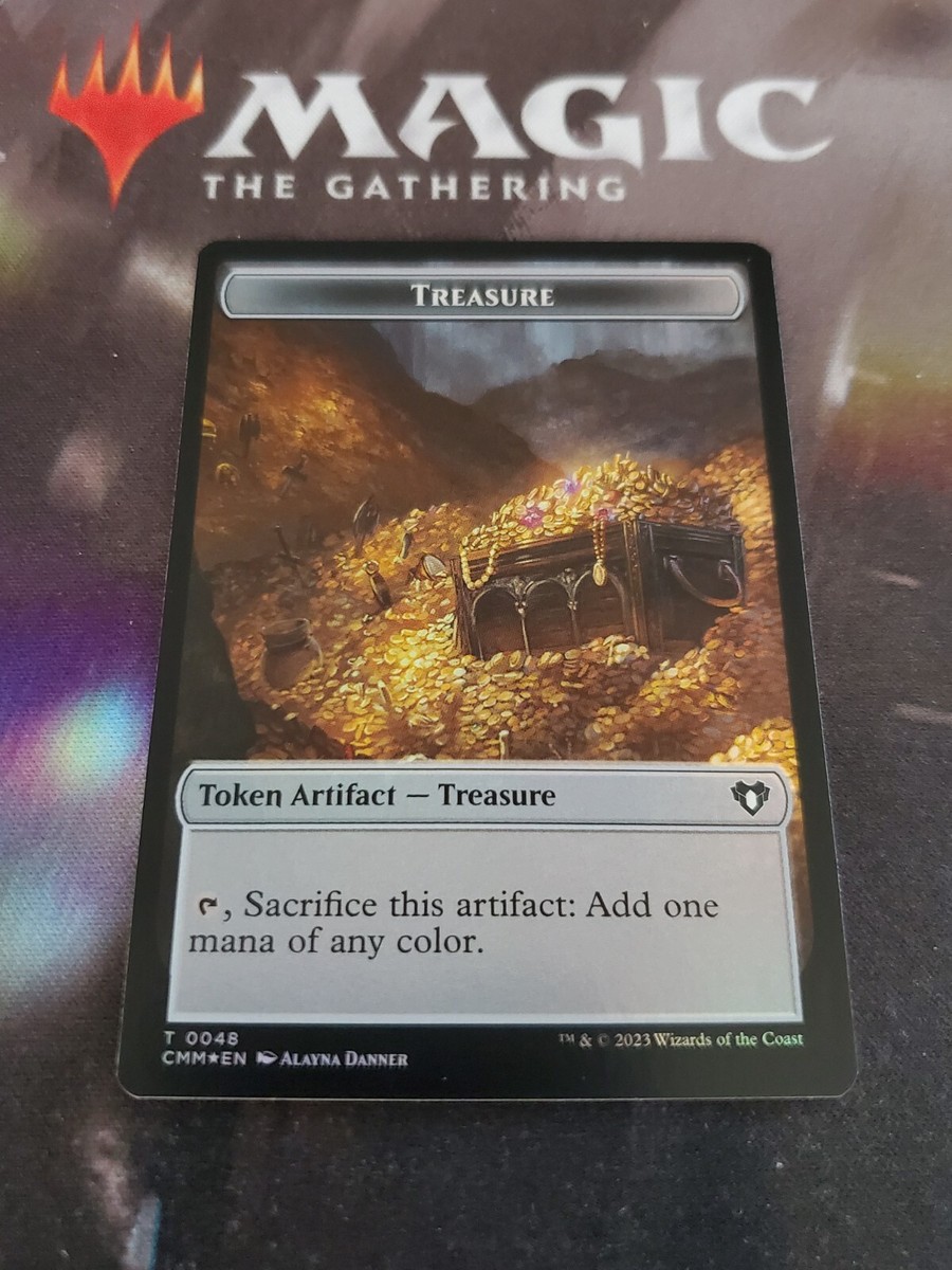 black treasure cards mtg Prosper, Tome-Bound TREASURE Cards from EXILE Magic MTG Custom Command –  CommanderComplete