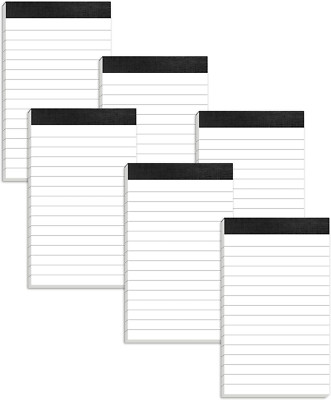 6 Pack Small Notepads Refills Memo Pads 3 X 5 Inch Lined Writing Note Pads 