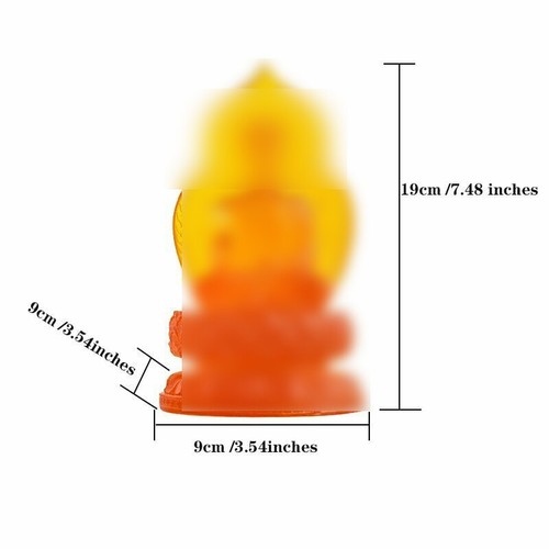 Liuli Guanyin Buddha Statue Sculpture Modern Crafts Chinese Living Room Deco - Picture 3 of 3