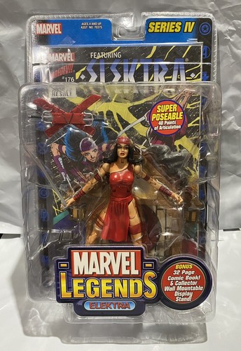 Figura de acción ELEKTRA SERIE IV 4 MARVEL LEGENDS 2003 Toy Biz sin usar, en caja Daredevil
